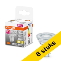 Osram Aanbieding: 6x Osram GU10 LED spot | GlowDim | 1800-2700K | Dimbaar | 4.5W (50W)  LOS00371