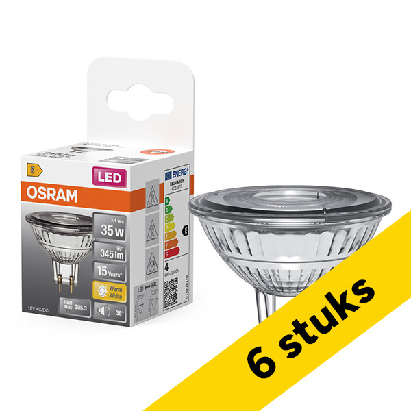 Aanbieding: 6x Osram GU5.3 LED spot | 2700K | 3.4W (35W) LOS01950 - 1