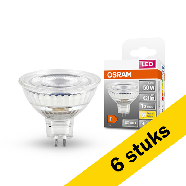 Osram Aanbieding: 6x Osram GU5.3 LED spot | 2700K | 6.5W (50W)  LOS00295 - 1