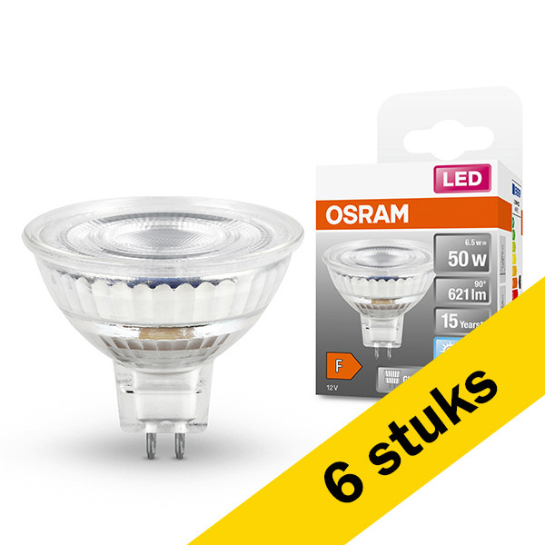 Osram Aanbieding: 6x Osram GU5.3 LED spot | 4000K | 6.5W (50W)  LOS00297 - 1