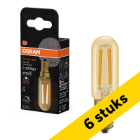 Aanbieding: 6x Osram LED lamp E14 | Buis | Vintage 1906 | Filament | Goud | 2200K | Dimbaar | 4.8W (40W) LOS02568