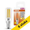 Aanbieding: 6x Osram LED lamp E14 | Buis T25 | Filament | Helder | 2700K | 4.9W (55W) LOS01410 - 1