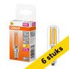 Aanbieding: 6x Osram LED lamp E14 | Buislamp T25 | Filament | Helder | 2700K | Dimbaar | 6.5W (55W) LOS01792 - 1