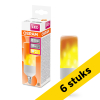 Aanbieding: 6x Osram LED lamp E14 | Buislamp T45 | Vlameffect | Mat | 1500K | 0.5W LOS01330 - 1