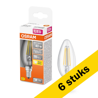 Osram Aanbieding: 6x Osram LED lamp E14 | Kaars B35 | Filament | Helder | 2700K | 4W (40W)  LOS00147