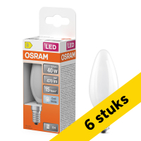 Aanbieding: 6x Osram LED lamp E14 | Kaars B35 | Filament | Mat | 4000K | 3.4W (40W) LOS02153