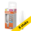 Aanbieding: 6x Osram LED lamp E14 | Kaars B35 | Filament | Mat | 6500K | 3.4W (40W)