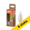 Aanbieding: 6x Osram LED lamp E14 | Kaars B35 | Helder | Filament | 4000K | 1.2W (25W) LOS00959 - 1