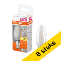 Osram Aanbieding: 6x Osram LED lamp E14 | Kaars B35 | Mat | 2700K | 1.5W (15W)  LOS00149