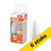 Osram Aanbieding: 6x Osram LED lamp E14 | Kaars B35 | Mat | Dimbaar | 2700K | 4.8W (40W)  LOS00139