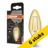 Aanbieding: 6x Osram LED lamp E14 | Kaars B35 | Vintage 1906 | Filament | Goud | 2400K | 1.5W (12W)