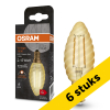 Aanbieding: 6x Osram LED lamp E14 | Kaars B35 | Vintage 1906 | Filament | Goud | 2400K | 1.5W (12W) LOS01482 - 1