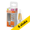 Aanbieding: 6x Osram LED lamp E14 | Kaars B40 | Filament | Helder | 4000K | 5.9W (60W) LOS02408 - 1
