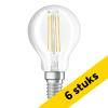 Aanbieding: 6x Osram LED lamp E14 | Kogel P45 | Filament | Helder | 4000K | Dimbaar | 4.8W (40W) LOS01222 - 1