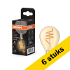 Aanbieding: 6x Osram LED lamp E14 | Kogel P45 | Goud | Filament | 2200K | Dimbaar | 4.9W (40W) LOS00865 - 1