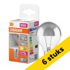 Aanbieding: 6x Osram LED lamp E14 | Kogel P45 | Kopspiegel | Zilver | 2700K | Dimbaar | 3.4W (35W) LOS02412 - 1