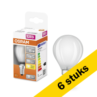 Osram Aanbieding: 6x Osram LED lamp E14 | Kogel P45 | Mat | 2700K | 1.5W (15W)  LOS00193