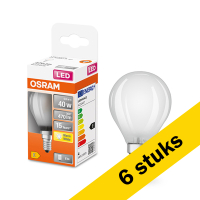 Osram Aanbieding: 6x Osram LED lamp E14 | Kogel P45 | Mat | 2700K | 4W (40W)  LOS00201