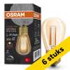 Aanbieding: 6x Osram LED lamp E27 | Edison ST45 | Vintage 1906 | Filament | Goud | 2200K | Dimbaar | 4.8W (33W) LOS02554 - 1