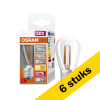 Aanbieding: 6x Osram LED lamp E27 | Edison ST64 | Filament | 2200K | Dimbaar | 4.8W (35W)