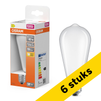 Aanbieding: 6x Osram LED lamp E27 | Edison ST64 | Filament | Mat | 2700K | 3.4W (40W) LOS01914