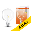 Aanbieding: 6x Osram LED lamp E27 | Globe G125 | Filament | Helder | 2700K | 2.5W (25W) LOS01424 - 1