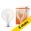 Aanbieding: 6x Osram LED lamp E27 | Globe G125 | Filament | Helder | 2700K | 4W (40W) LOS01426 - 1
