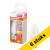 Aanbieding: 6x Osram LED lamp E27 | Kaars B35 | Filament | Mat | 2700K | Dimbaar | 4.8W (40W) LOS01172 - 1
