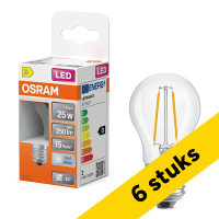 Aanbieding: 6x Osram LED lamp E27 | Kogel P45 | Filament | Helder | 4000K | 1.8W (25W) LOS02163