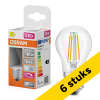 Aanbieding: 6x Osram LED lamp E27 | Kogel P45 | Filament | Helder | 4000K | Dimbaar | 3.4W (40W)