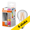 Aanbieding: 6x Osram LED lamp E27 | Peer A60 | Filament | Helder | Daglichtsensor | 2700K | 4.9W (40W) LOS01664 - 1