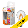 Aanbieding: 6x Osram LED lamp E27 | Peer A60 | Filament | Helder | Daglichtsensor | 2700K | 7.3W (60W) LOS01666 - 1