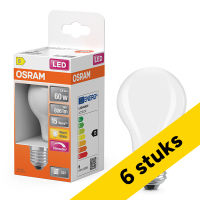 Aanbieding: 6x Osram LED lamp E27 | Peer A60 | Filament | Mat | 2700K | Dimbaar | 5.9W (60W) LOS01816