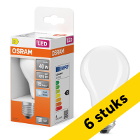 Aanbieding: 6x Osram LED lamp E27 | Peer A60 | Filament | Mat | 4000K | 3.4W (40W) LOS01838