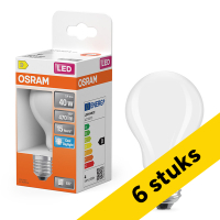 Aanbieding: 6x Osram LED lamp E27 | Peer A60 | Filament | Mat | 6500K | 3.4W (40W) LOS02125