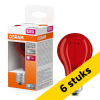 Aanbieding: 6x Osram LED lamp E27 | Peer A60 | Filament | Rood | 1000K | 2.5W (7W) LOS01684 - 1
