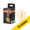 Aanbieding: 6x Osram LED lamp E27 | Peer A60 | Goud | Filament | 2200K | 4.9W (40W) LOS00827 - 1