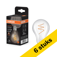 Aanbieding: 6x Osram LED lamp E27 | Peer A60 | Helder | Filament | 2200K | Dimbaar | 4.6W (40W) LOS00819