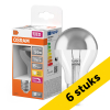 Aanbieding: 6x Osram LED lamp E27 | Peer A60 | Kopspiegel | Zilver | 2700K | Dimbaar | 7W (54W) LOS02388 - 1
