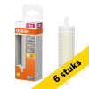 Aanbieding: 6x Osram LED lamp R7s | Staaflamp | 118mm | Helder | 3000K | 20W (177W) LOS01786 - 1