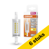 Aanbieding: 6x Osram R7S LED lamp | Staaflamp | 78mm | 2700K | 7W (60W) LOS00341 - 1