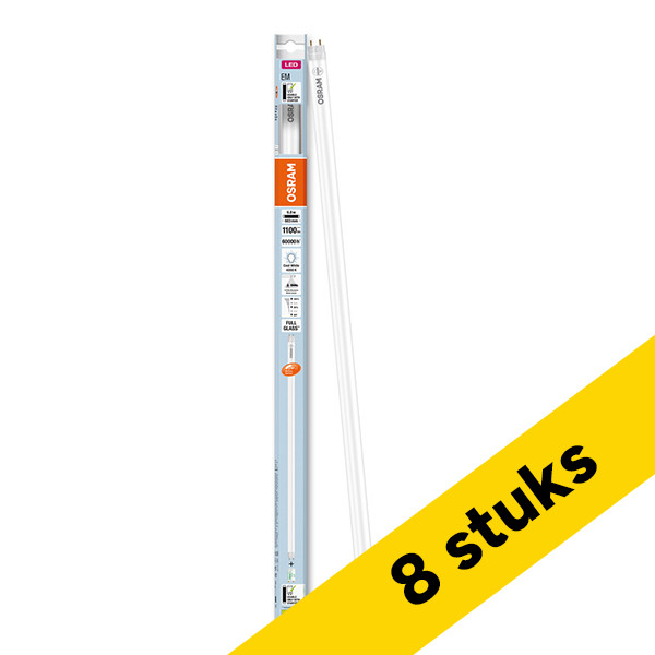 Aanbieding: 8x Osram LED TL buis | 60 cm | G13 | Mat | 4000K | 1100 lumen | 6.8W (18W) LOS01536 - 1