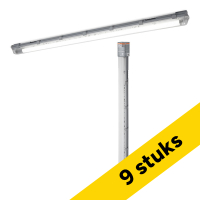 Aanbieding: 9x Osram LED TL armatuur 126 cm | incl. TL buis | 4000K | 1600 lumen | IP65 | 16W LOS02018