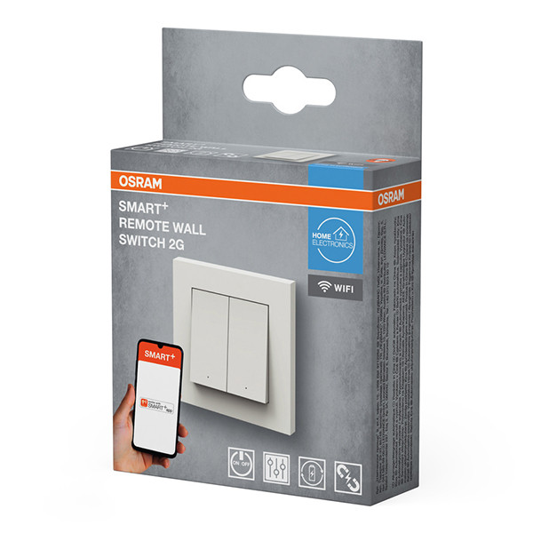 Osram Draadloze wandschakelaar | 2 knoppen | WiFi | Wit LOS02229 - 2
