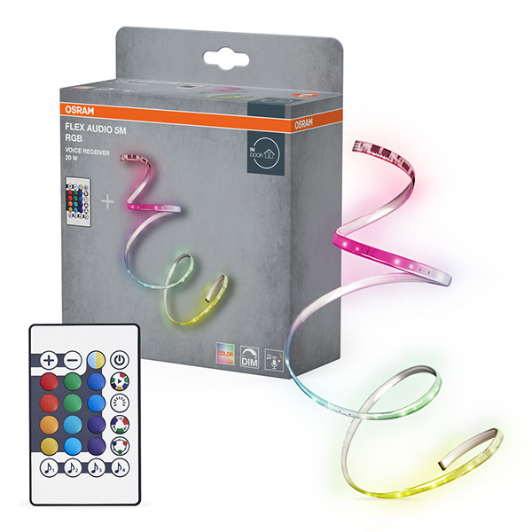 Osram Flex Audio Led strip | Muziekfunctie | SMD | Afstandsbediening | RGB | 5 meter LOS02729 - 1
