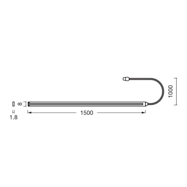Osram Flex Led strip | USB-C | COB | 3000K | 1.5 meter LOS02762 - 4
