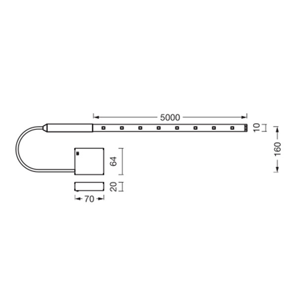 Osram Flex Led strip met afstandsbediening | Batterij | SMD | RGB | 5 meter LOS02725 - 4