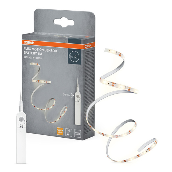 Osram Flex Led strip met bewegingssensor | Batterij | SMD | 3000K | 1 meter LOS02724 - 1