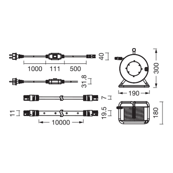 Osram Flex Lichtslang | Bouwverlichting | 4000K | 10 meter | IP65 | 9700 lumen LOS02742 - 6