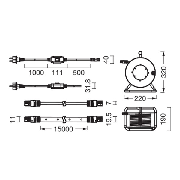 Osram Flex Lichtslang | Bouwverlichting | 4000K | 15 meter | IP65 | 9700 lumen LOS02740 - 6
